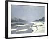 Glacons Sur la Seine a Bougival-Claude Monet-Framed Giclee Print