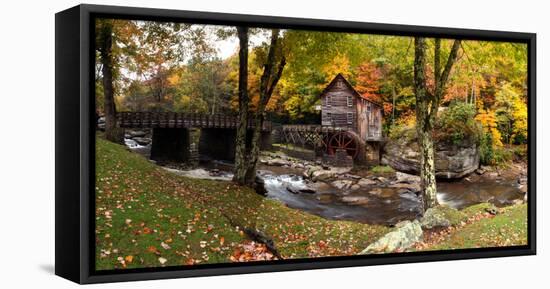 Glade Creek Grist Mill, Babcock State Park, Fayette County, West Virginia, Usa-null-Framed Stretched Canvas