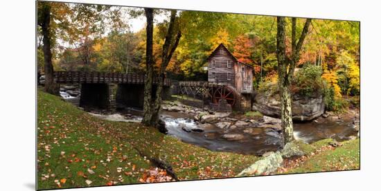 Glade Creek Grist Mill, Babcock State Park, Fayette County, West Virginia, Usa-null-Mounted Photographic Print
