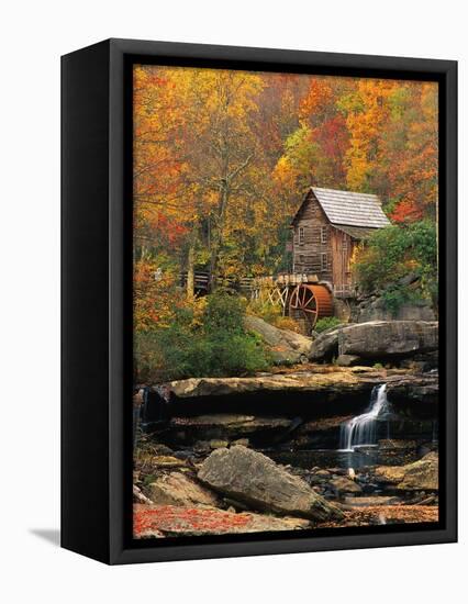 Glade Creek Grist Mill-Ron Watts-Framed Stretched Canvas