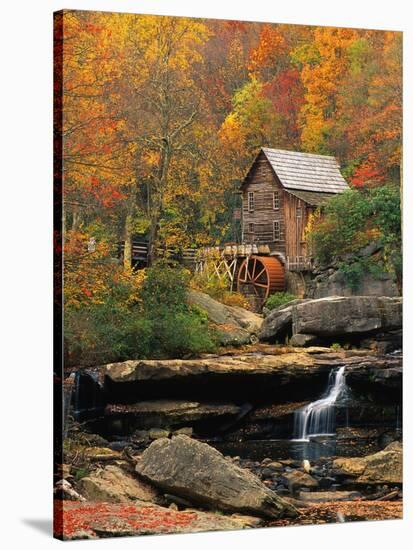 Glade Creek Grist Mill-Ron Watts-Stretched Canvas