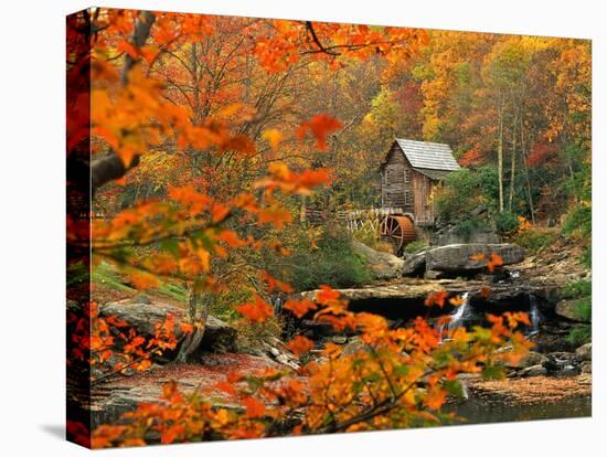 Glade Creek Grist Mill-Ron Watts-Stretched Canvas