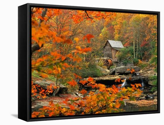 Glade Creek Grist Mill-Ron Watts-Framed Stretched Canvas