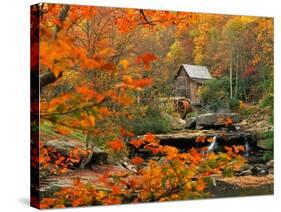 Glade Creek Grist Mill-Ron Watts-Stretched Canvas