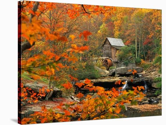 Glade Creek Grist Mill-Ron Watts-Stretched Canvas