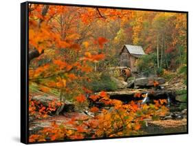 Glade Creek Grist Mill-Ron Watts-Framed Stretched Canvas