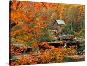 Glade Creek Grist Mill-Ron Watts-Stretched Canvas