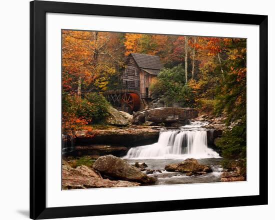 Glade Creek Mill, West Virginia-null-Framed Art Print