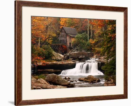 Glade Creek Mill, West Virginia-null-Framed Art Print