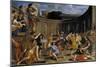 Gladiadores romanos, 1635-1639-Giovanni Francesco Romanelli-Mounted Giclee Print