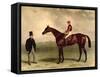 Gladiateur with Harry Grimshaw Up and His Owner, Count Frederic De Lagrange, 1865-Harry Hall-Framed Stretched Canvas