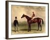 Gladiateur with Harry Grimshaw Up and His Owner, Count Frederic De Lagrange, 1865-Harry Hall-Framed Giclee Print