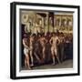 Gladiateurs - Gladiators - Peinture D'aniello Falcone (1600/7-1665) - 1640 - Oil on Canvas - 186X18-Aniello Falcone-Framed Giclee Print