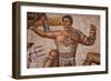 Gladiator Battles. 320-330, Mosaic-Roman-Framed Giclee Print