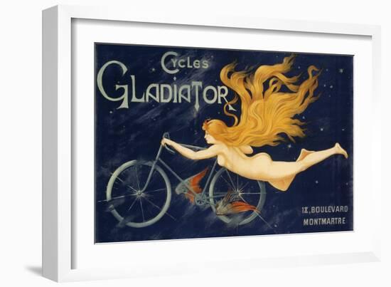 Gladiator Bicycles, Ca 1905, Advertising Poster, Paris. France, 20th Century-null-Framed Giclee Print