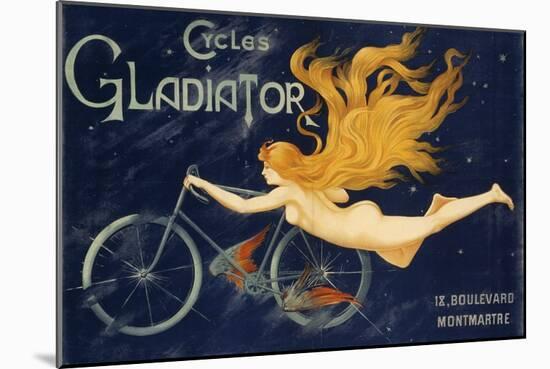 Gladiator Bicycles, Ca 1905, Advertising Poster, Paris. France, 20th Century-null-Mounted Giclee Print
