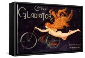 Gladiator Bicycles, France, 1905-null-Framed Stretched Canvas
