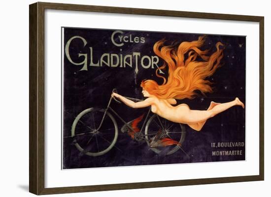 Gladiator Bicycles, France, 1905-null-Framed Giclee Print