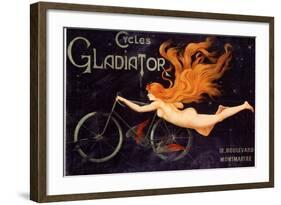 Gladiator Bicycles, France, 1905-null-Framed Giclee Print