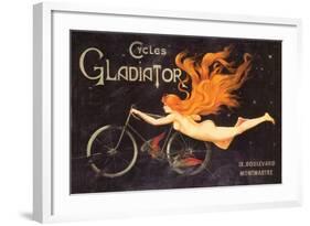 Gladiator Cycles Ad-null-Framed Art Print