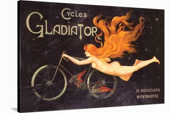 Gladiator Cycles Ad-null-Stretched Canvas