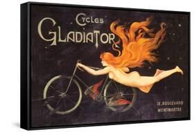 Gladiator Cycles Ad-null-Framed Stretched Canvas