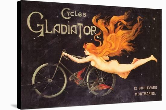 Gladiator Cycles Ad-null-Stretched Canvas