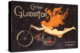 Gladiator Cycles Ad-null-Stretched Canvas
