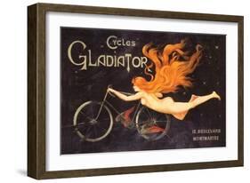 Gladiator Cycles Ad-null-Framed Art Print