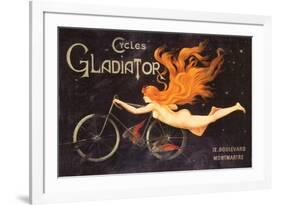 Gladiator Cycles Ad-null-Framed Art Print