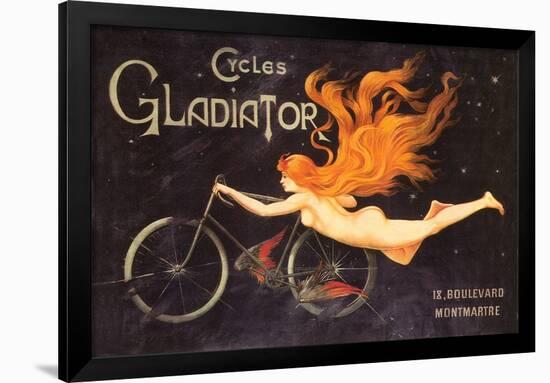 Gladiator Cycles Ad-null-Framed Art Print