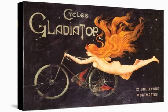 Gladiator Cycles Ad-null-Stretched Canvas