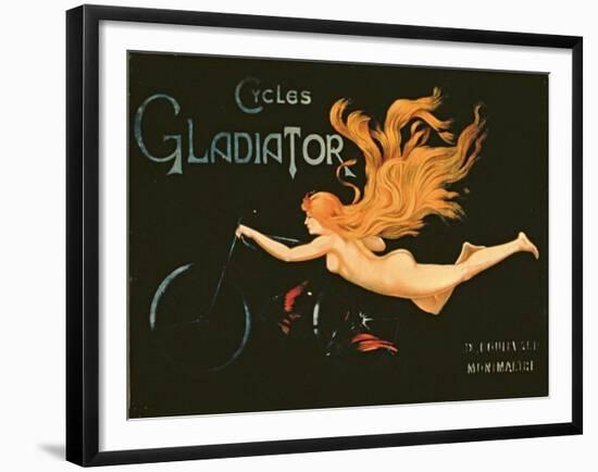 'Gladiator Cycles', Boulevard Montmartre, Paris-null-Framed Giclee Print