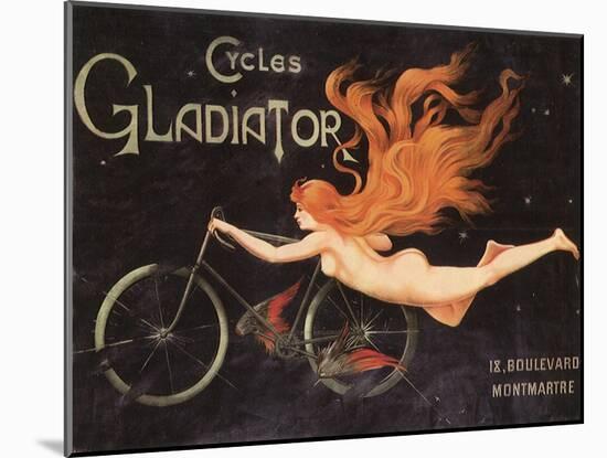 Gladiator Cycles, Montmartre-null-Mounted Giclee Print