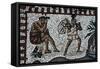 Gladiator, Detail of Mosaic-null-Framed Stretched Canvas