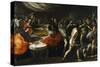 Gladiator Fights at a Banquet-Giovanni Lanfranco-Stretched Canvas