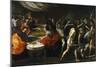 Gladiator Fights at a Banquet-Giovanni Lanfranco-Mounted Giclee Print
