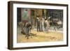 Gladiatorial Combat at Pompei, Detail-Francesco Netti-Framed Giclee Print