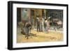 Gladiatorial Combat at Pompei, Detail-Francesco Netti-Framed Giclee Print