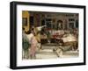 Gladiatorial Combat During Dinner at Pompei-Francesco Netti-Framed Giclee Print