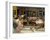 Gladiatorial Combat During Dinner at Pompei-Francesco Netti-Framed Giclee Print