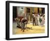 Gladiatorial Combat During Dinner at Pompei-Francesco Netti-Framed Giclee Print