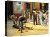 Gladiatorial Combat During Dinner at Pompei-Francesco Netti-Stretched Canvas