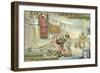 Gladiatorial Combat in the Coliseum, Rome-null-Framed Giclee Print