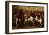 Gladiators and Roman Soldiers Entering Circus-Aniello Falcone-Framed Giclee Print