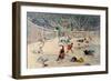 Gladiators Fighting Animals in the Circus at Pompeii-Antonio Niccolini-Framed Giclee Print