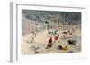 Gladiators Fighting Animals in the Circus at Pompeii-Antonio Niccolini-Framed Giclee Print