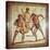 Gladiators in the Arena, Roman Mosaic, Saarbrucken, Germany-null-Stretched Canvas