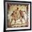 Gladiators in the Arena, Roman Mosaic, Saarbrucken, Germany-null-Framed Giclee Print