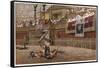 Gladiators in the Arena-Edmund Evans-Framed Stretched Canvas